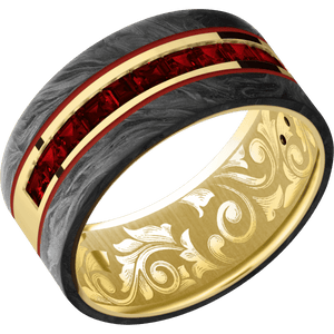 14K Yellow Gold + Polish Finish