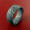 Wide Damascus Steel Ring Custom Made Band