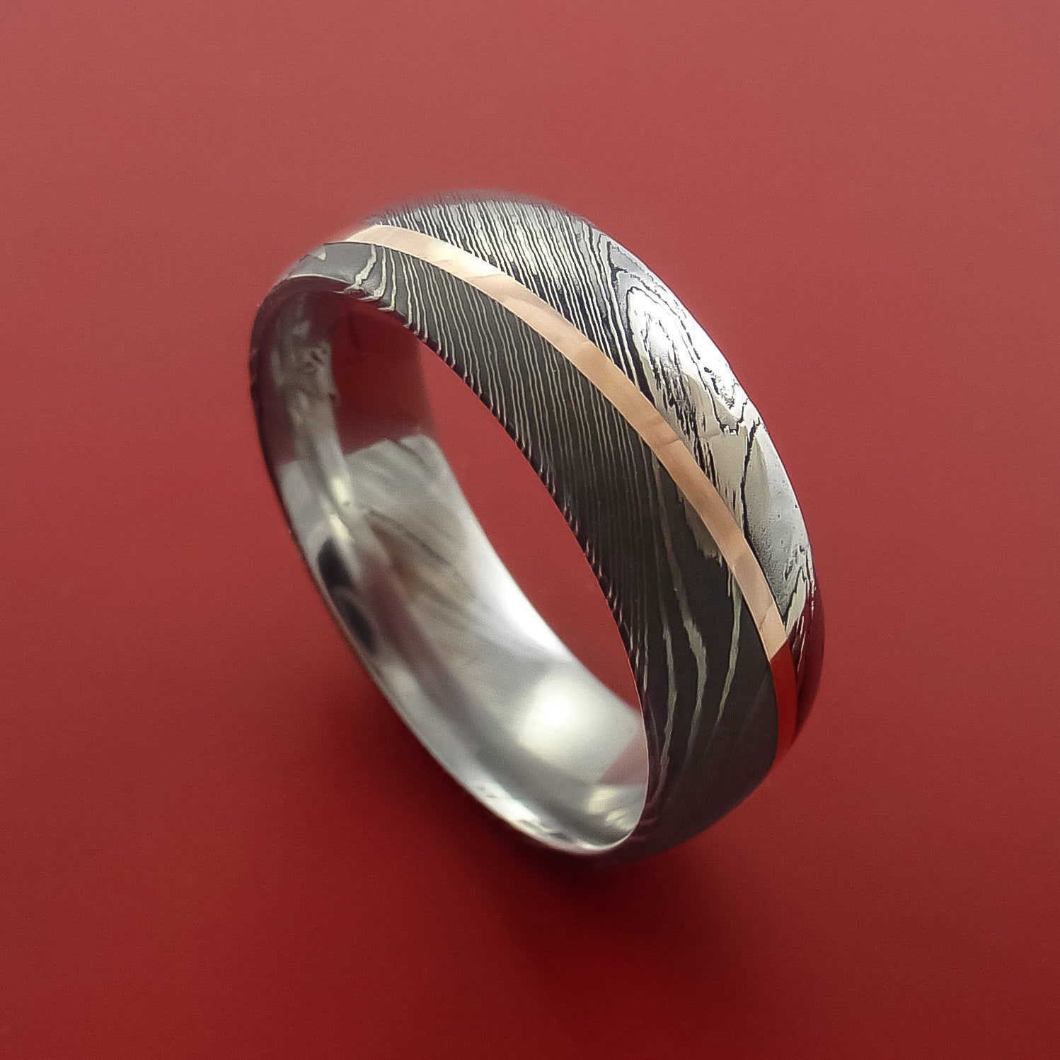 Damascus Steel Ring 13