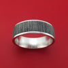 14K White Gold and Textured Tantalum Ring by Ammara Stone
