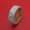 Gibeon Meteorite and Wood Sleeve Ring Custom Made
