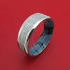 Titanium Ring With Gibeon Meteorite And Cobaltium M3 Mokume Custom Made