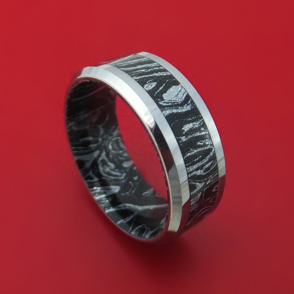 Titanium Ring With M3 Mokume Custom Made