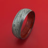 Tantalum and Meteorite Ring with Hardwood Sleeve Custom Made