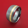 Tantalum and 14K Gold Ring Custom Made Band
