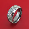 Kuro Damascus Steel Ring with Tantalum Sleeve Custom Made