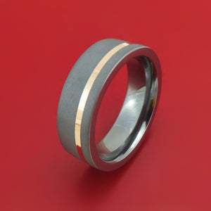Tantalum and 14K Gold Ring Custom Made