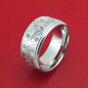 Cobalt Chrome Floral Design Ring Custom Made
