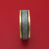14K Gold and Meteorite Ring Custom Made