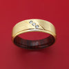 14K Gold and Lab Diamond Ring with Wood Sleeve