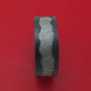 Black Zirconium and Meteorite Ring Wave Design Custom Made