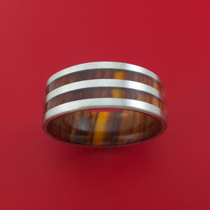 Cobalt Chrome and Cocobolo Wood Custom Made Ring