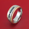 Cobalt Chrome 14K Gold and Black Diamond Ring Custom Made