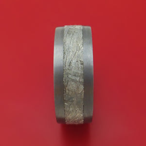 Tantalum and Meteorite Custom Made Ring