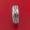 Damascus Steel Ring with Infinity Milled Celtic Design Inlay Custom Made Band