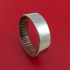 Titanium Ring with Interior Hardwood Sleeve Custom Made Band