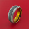 Titanium and Black Zirconium Inlay and Bronze Anodized Inside Custom Ring Made to Any Sizing and Finish