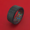 Carbon Fiber And Sparkle Sleeve Ring Custom Made