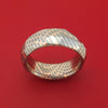 Faceted Superconductor Ring Custom Made Titanium-Niobium and Copper Band