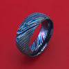 Kuro-Ti Twisted Titanium Etched and Heat-Treated Ring Custom Made Band