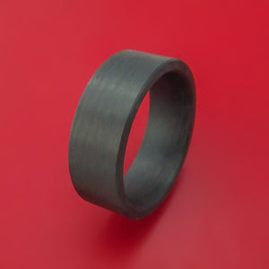 Solid Carbon Fiber Ring Custom Made Pattern Band
