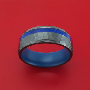Black Zirconium Stone and Cerakote Custom Ring