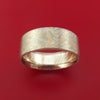 White Gold, Silver and Rose Gold Mokume Ring Custom Made Band