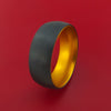 Black Zirconium with Gold Anodized Sleeve Custom Made Band Choose Your Color