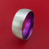 Cobalt Chrome with Purple Anodized Sleeve Custom Made Band Choose Your Color
