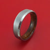 Tantalum Ring with Wood Sleeve Custom Made Band