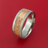 Cobalt Chrome and Rose Gold Textured Band Custom Made Ring
