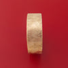 14k Rose Gold Ring with Interior Hardwood Sleeve Custom Made Band