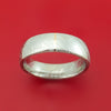 Kuro Damascus Steel Ring with 14k Rose Gold Inlay Custom Made Band