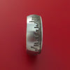 Cobalt Chrome Ring with Chicago Skyline Cityscape Custom Made Band