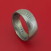 Sunset Kuro Damascus Steel Ring Custom Made Band