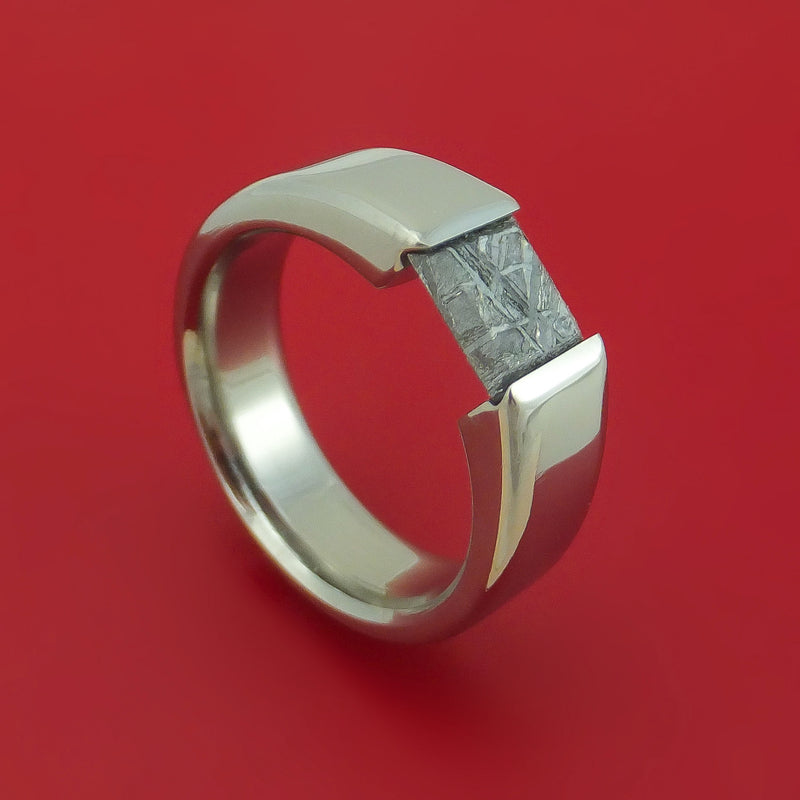 Sterling Silver Sikhote-Alin Meteorite Ring | Gemstone Crystal Rings | Made  In Earth US