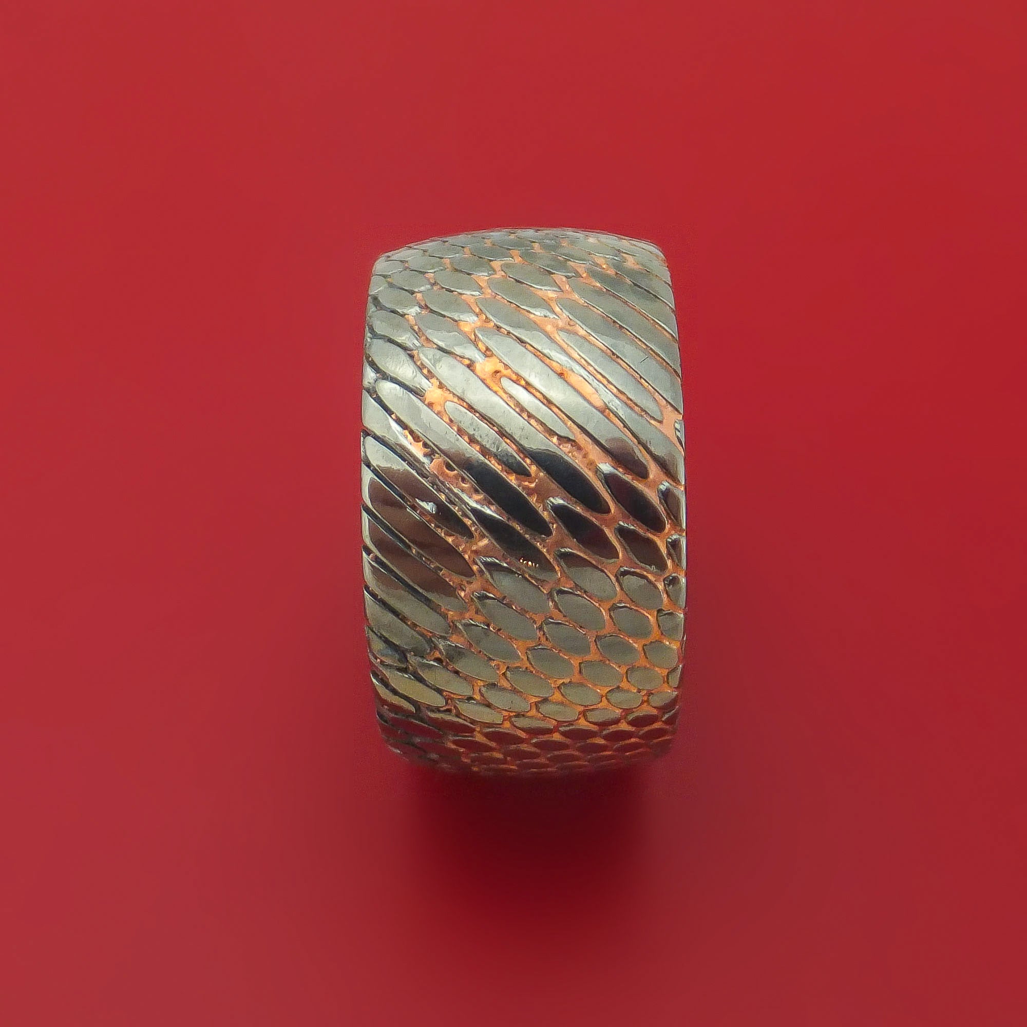 Wide Etched Superconductor Ring Custom Made Titanium-Niobium and