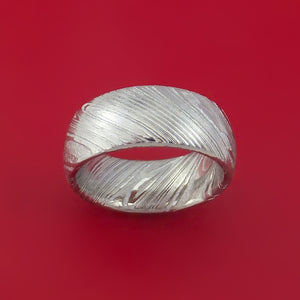 Kuro Damascus Steel Ring Custom Made Wedding Band