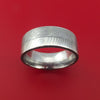 Damascus Steel Ring with Gibeon Meteorite Inlay Custom Made Band