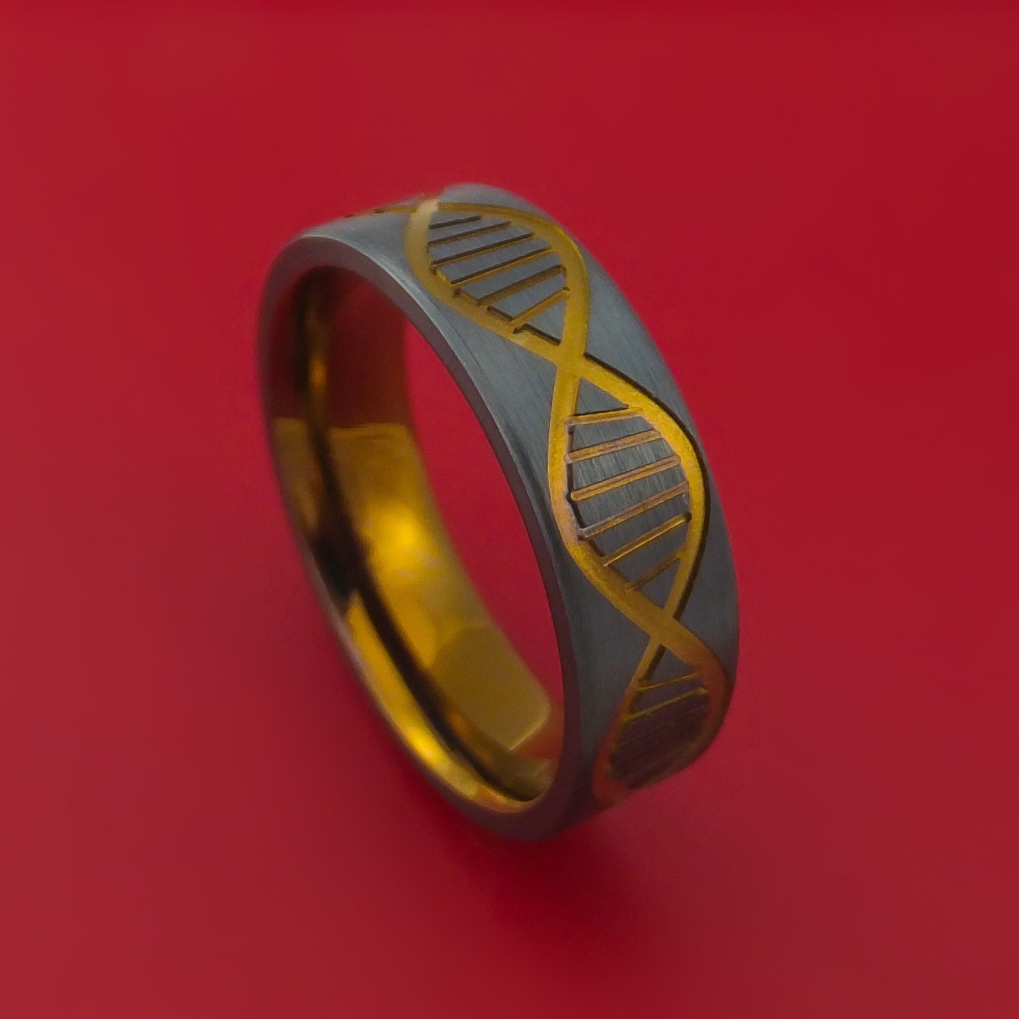 18K Gold Plated DNA Ring – Custom Jewellery Australia