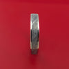 14k White Gold Ring with Gibeon Meteorite Inlay Custom Made Band