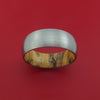 Titanium Ring with Interior Hardwood Sleeve Custom Made Band