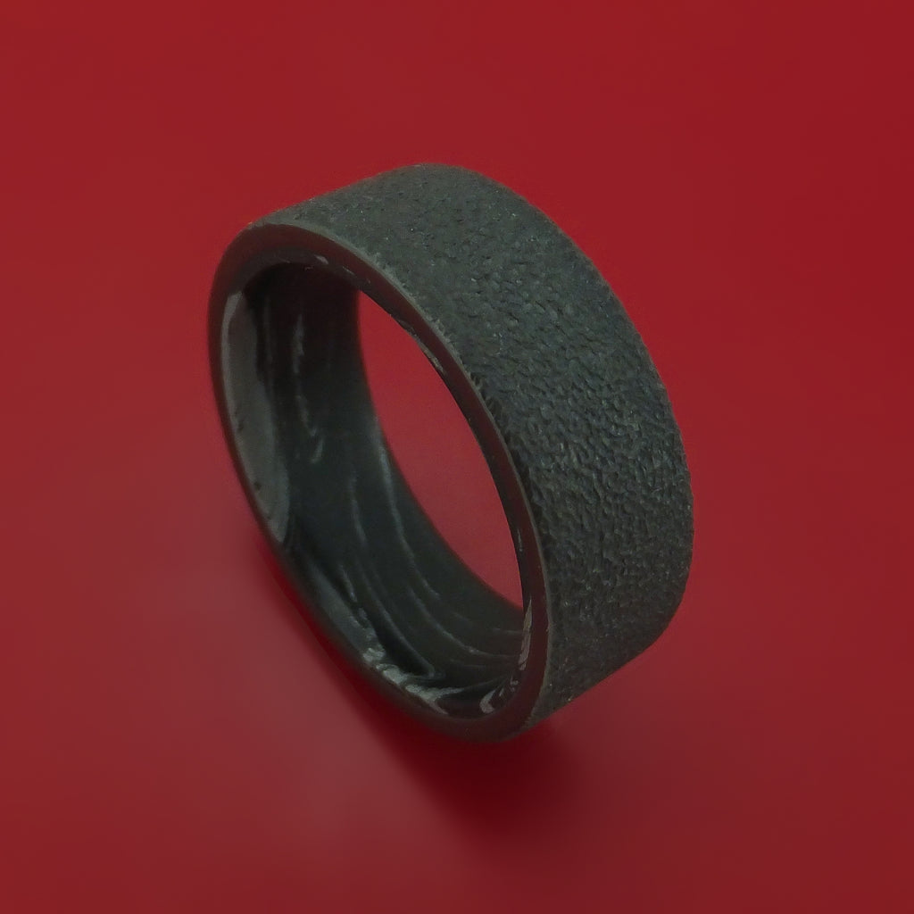 Black Zirconium M3 Mokume Ring Custom Made Band