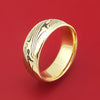 14K Gold Ring with Mokume Inlay Custom Made Band