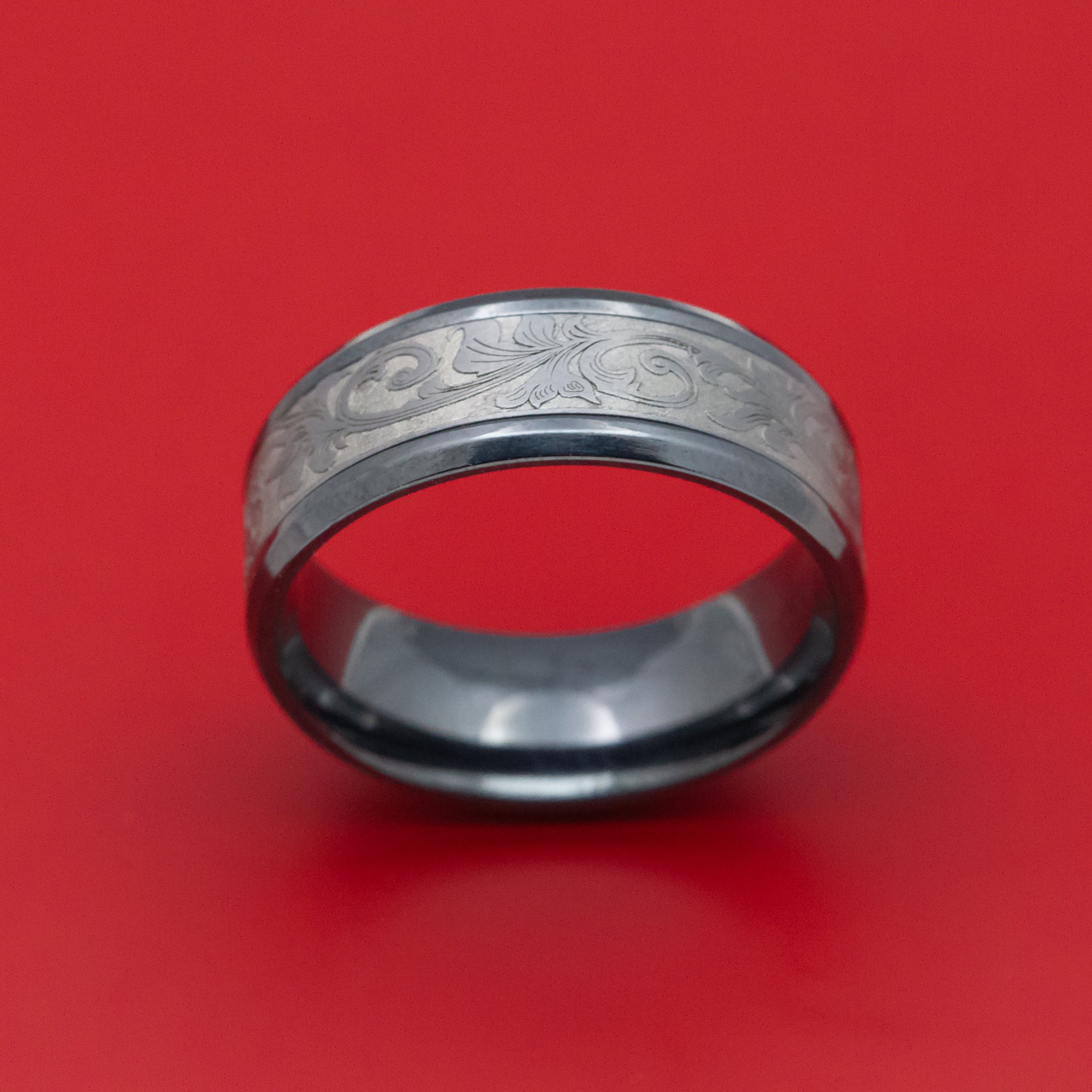 Buy Textured Platinum Men's Ring Online | ORRA