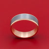 14K Rose Gold and Tantalum Mens Ring