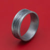 Tantalum and Black Titanium Band Custom Made Ring