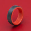 Carbon Fiber Ring with Red Glow Sleeve