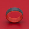 Carbon Fiber Ring with Red Glow Sleeve