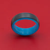 Carbon Fiber Ring with Blue Glow Sleeve